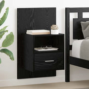 Armadio da Notte 2 pcs Rovere Nero 50 x 32,5 x 80cm 880479