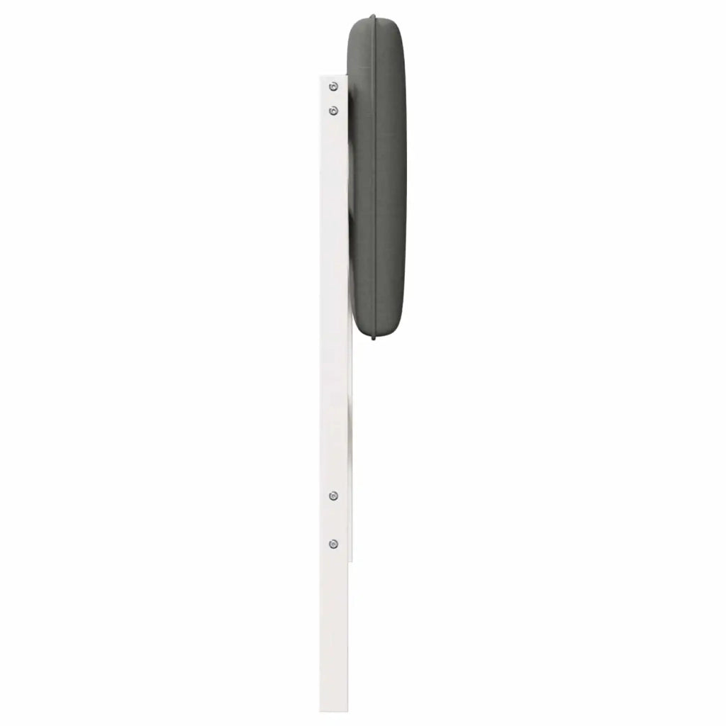 Testiera imbottita Bianco e grigio chiaro 100 cm Pino massello