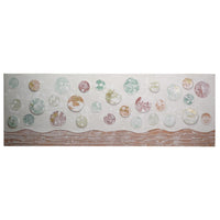 Quadro dipinto sfere cm 50x150x3