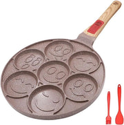Pannetto per pancake in ceramica - induzione - antiaderente - [colore: marrone]