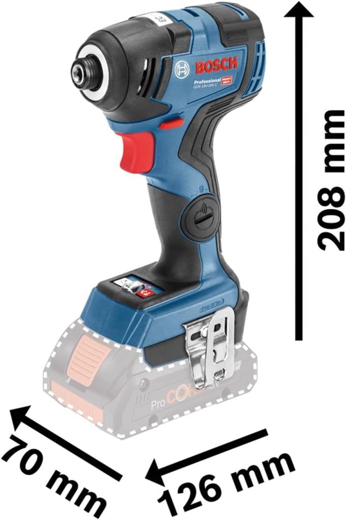Bosch Professional 06019J2108 GDR 18V-200 + GSR 18V-55, 18V, blu