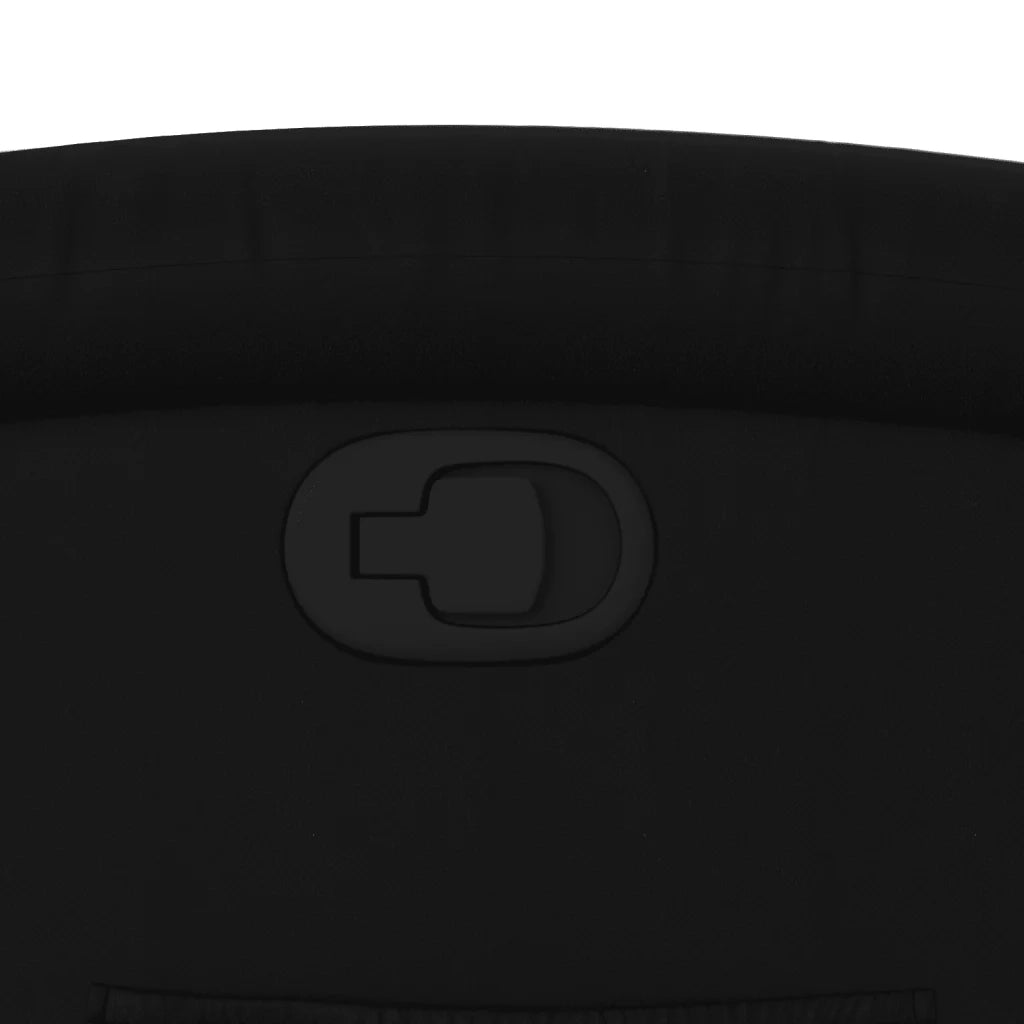 Poltrona reclinabile in Similpelle Nera 3205444