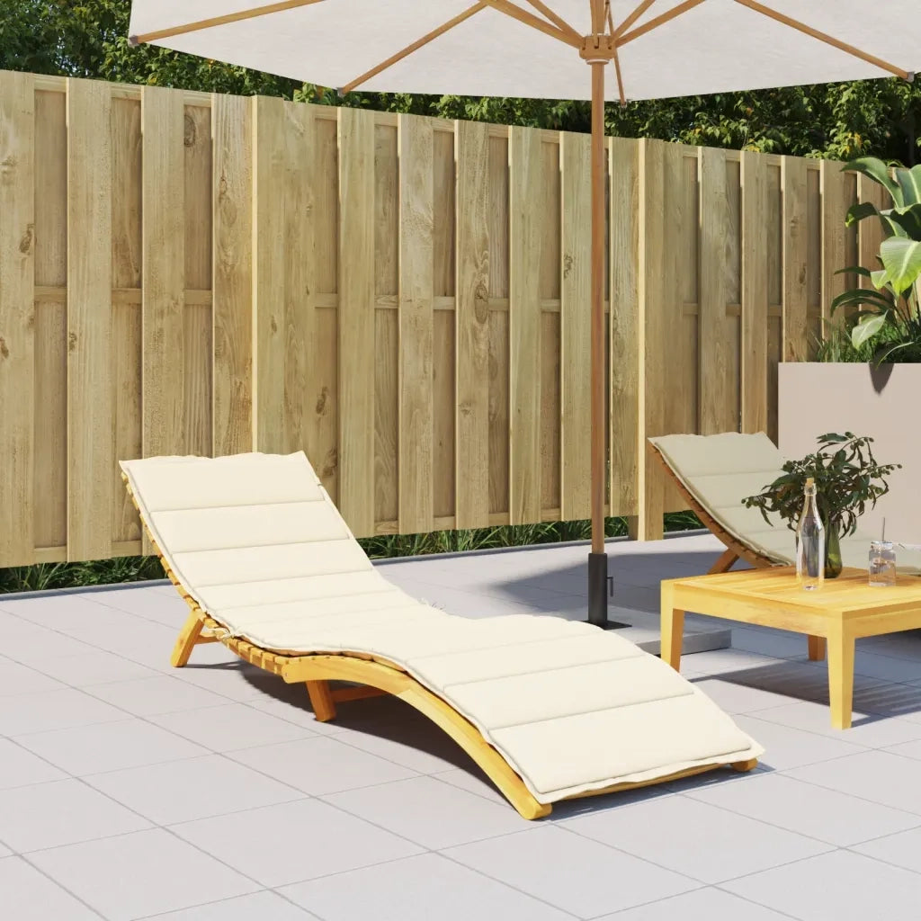 Cuscino per sedie | Cuscino per Lettino Crema 200x70x3 cm in Tessuto Oxford