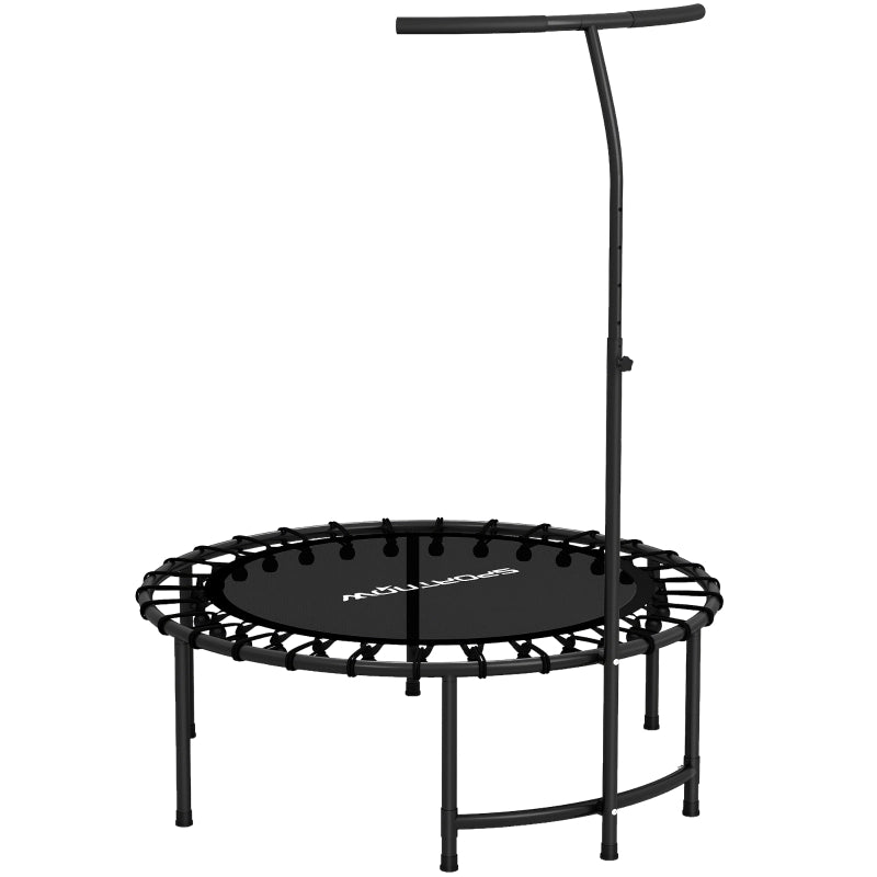Trampolino rimbalzante, maniglia regolabile a 5 livelli, trampolino per allenamento, nero
