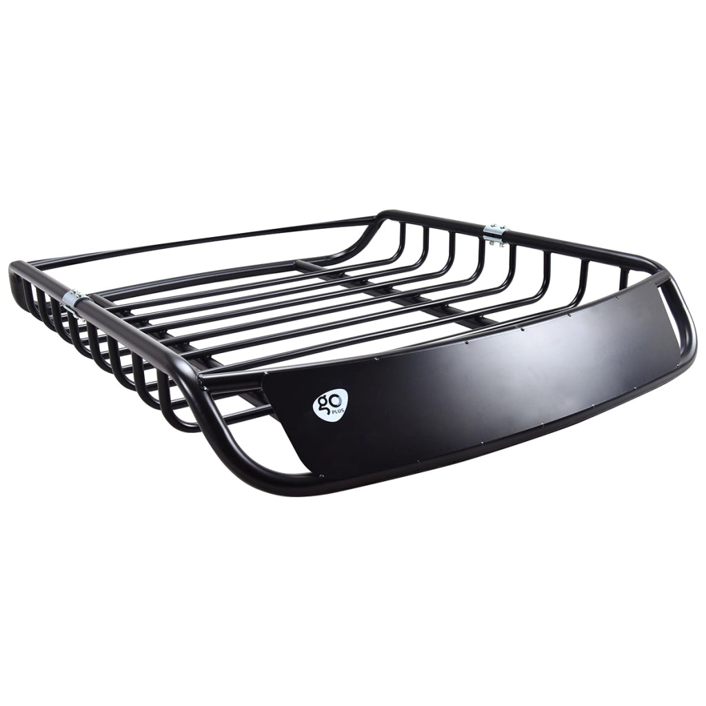 Cestello portapacchi universale in acciaio con portata 110 kg e supporti per barre, Portabagagli da tetto 120x98x16,5cm Nero-Accessori per veicoli