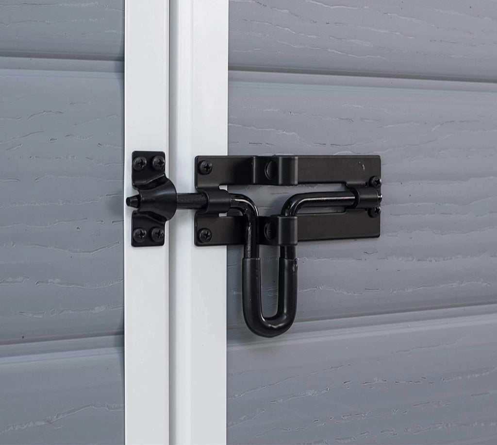 Casetta da Giardino Porta Attrezzi 183,5x185x200 cmin Resina Effetto Legno Keter Manor Pent 6x6 Grigia