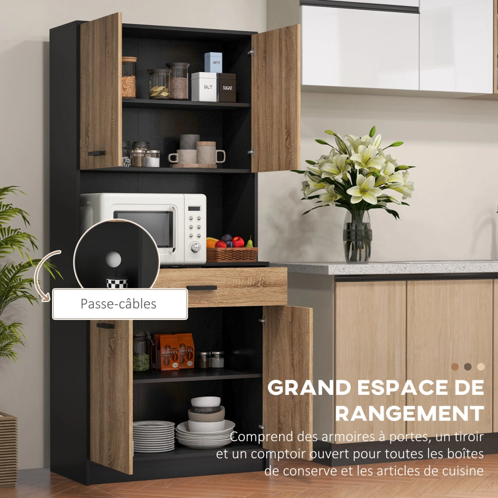 Armadio da cucina ¨C zephmum ¨C bianco 80x40x180 cm