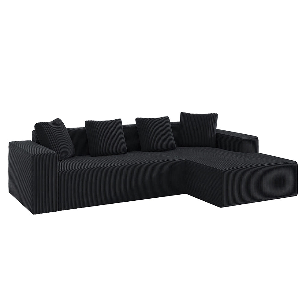 Divano modulare Cloud in L - Xylo - Ergonomico tessuto resistente