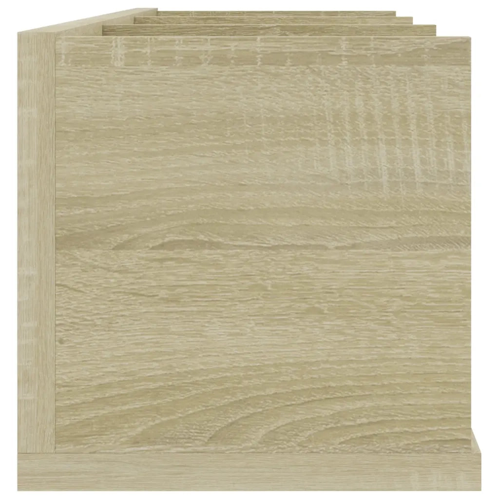 Scaffale Porta CD a Parete Rovere Sonoma 75x18x18cm Multistrato 801313