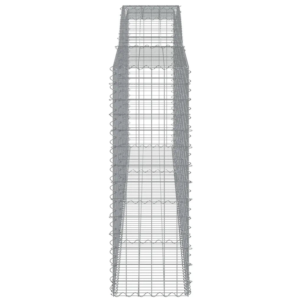 Cesti Gabbioni ad Arco 10 pz 400x50x140/160 cm Ferro Zincato 3147030