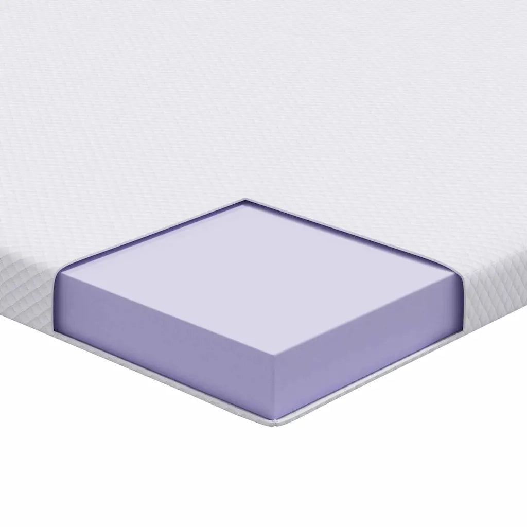 Topper per materasso Bianco 120 x 200 cm Tessuto Jacquard CFW4285687