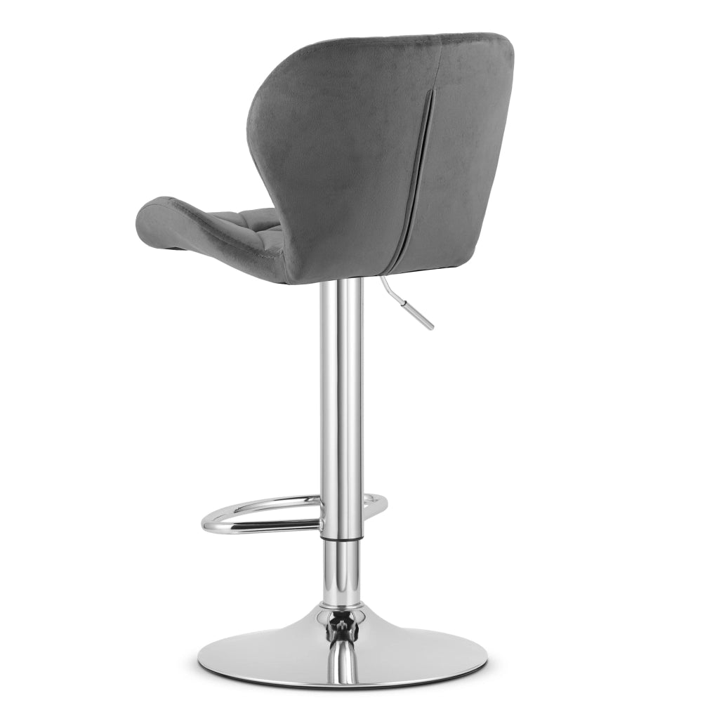 Sgabello in velluto VALORA WEST - Elegante design girevole per soggiorno e cucina