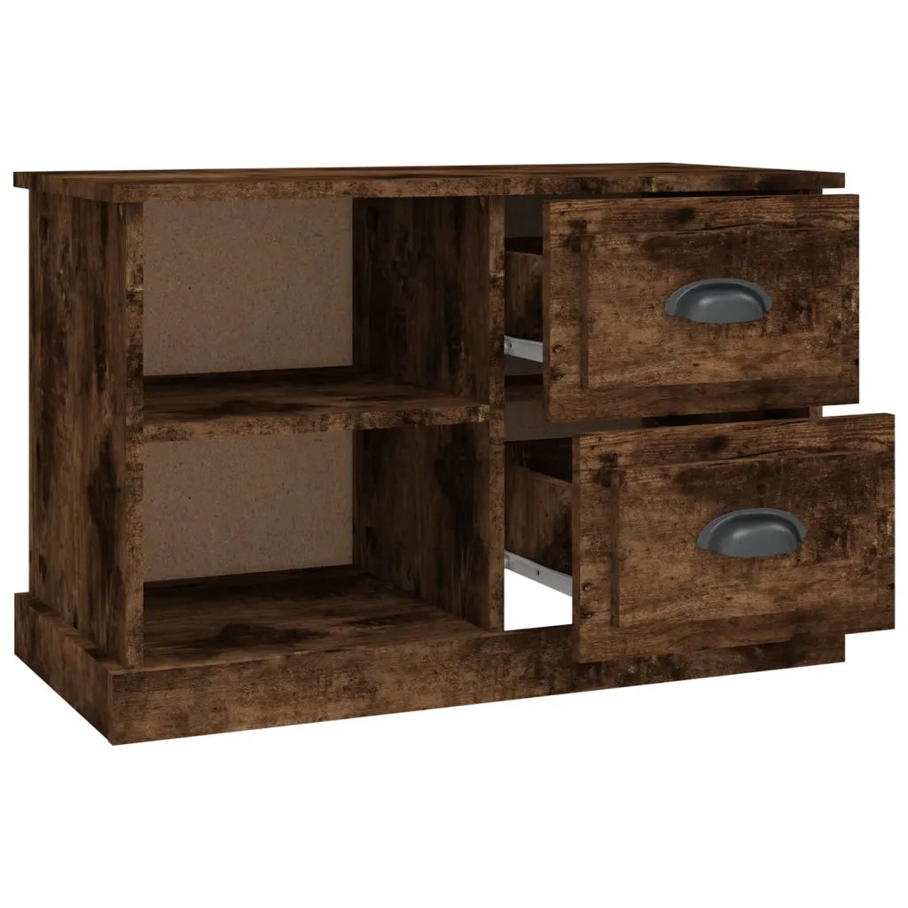 Mobile Porta TV Rovere Fumo 73x35,5x47,5 cm Legno Multistrato 816173
