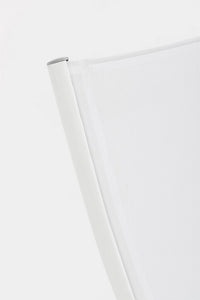 Set 2 Poltrone da Giardino 53x166,5x90 cm in Alluminio Taylor Bianco