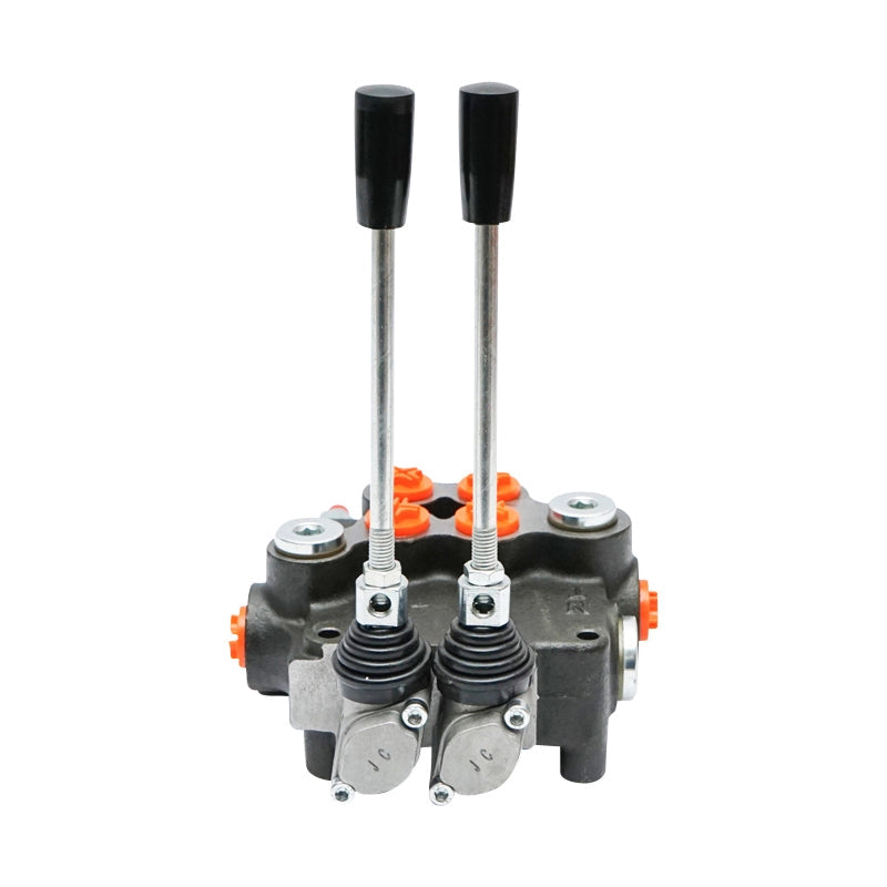 Distributore idraulico a 2 leve, attacco di installazione M22x1,5 portata 80L/min Trattore Forestale Breckner Germany