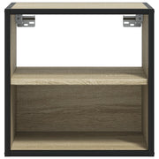 Comodino | Armadio da Notte | Mobiletto da notte a Muro Rovere Sonoma 40x31x39,5 cm