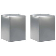 Supporto per piante 2 pcs Argento 30 x 30 x 40 cm Acciaio Inox 8012471