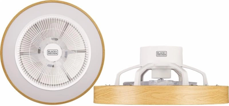 Black+decker bxefc60e ceiling fun ventilatore a soffitto con telecomando, 61 w, diametro 49cm