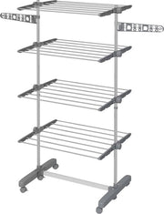 Asciugatrice Pieghevole con Ruote - Driade Multifunzione per Interno e Esterno - Asciugamani Stabili 142 x 55 x 172 cm