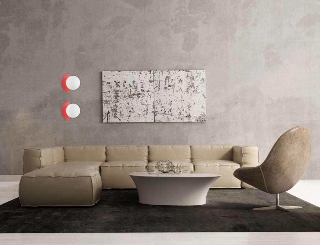 Applique NAUTI Italux sfera vetro bianco rosa G9 25W