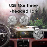 Ventilatore elettrico da 360 gradi rotativo, 3-foglie ventilatore di raffreddamento per auto, ventilatore di aria condizionata portatile per sedan-SUV-RV-barche, codice prodotto: 5V, alimentazione: 5V, modello: 360 gradi rotativo.