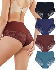 Calze Intime senza Cuciture - Alta Cintura - Multipack S-XXL - Sottovesti Respiranti - Leggeri e Sottili - 100% Cotone Infilato - Calze da Intimo
