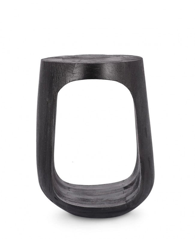 Tavolino Ø 33x45 cm Caffèblack in Legno Black
