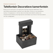 Fonteina Decorativa con Luce LED - Stile Zen - Ideale per la Casa e l'Ufficio - Materiale in Plastica - Codice del Prodotto: 123456 - Modello: SC-001 - Dimensioni: 30x20x40 cm - Materiale: Kunststof