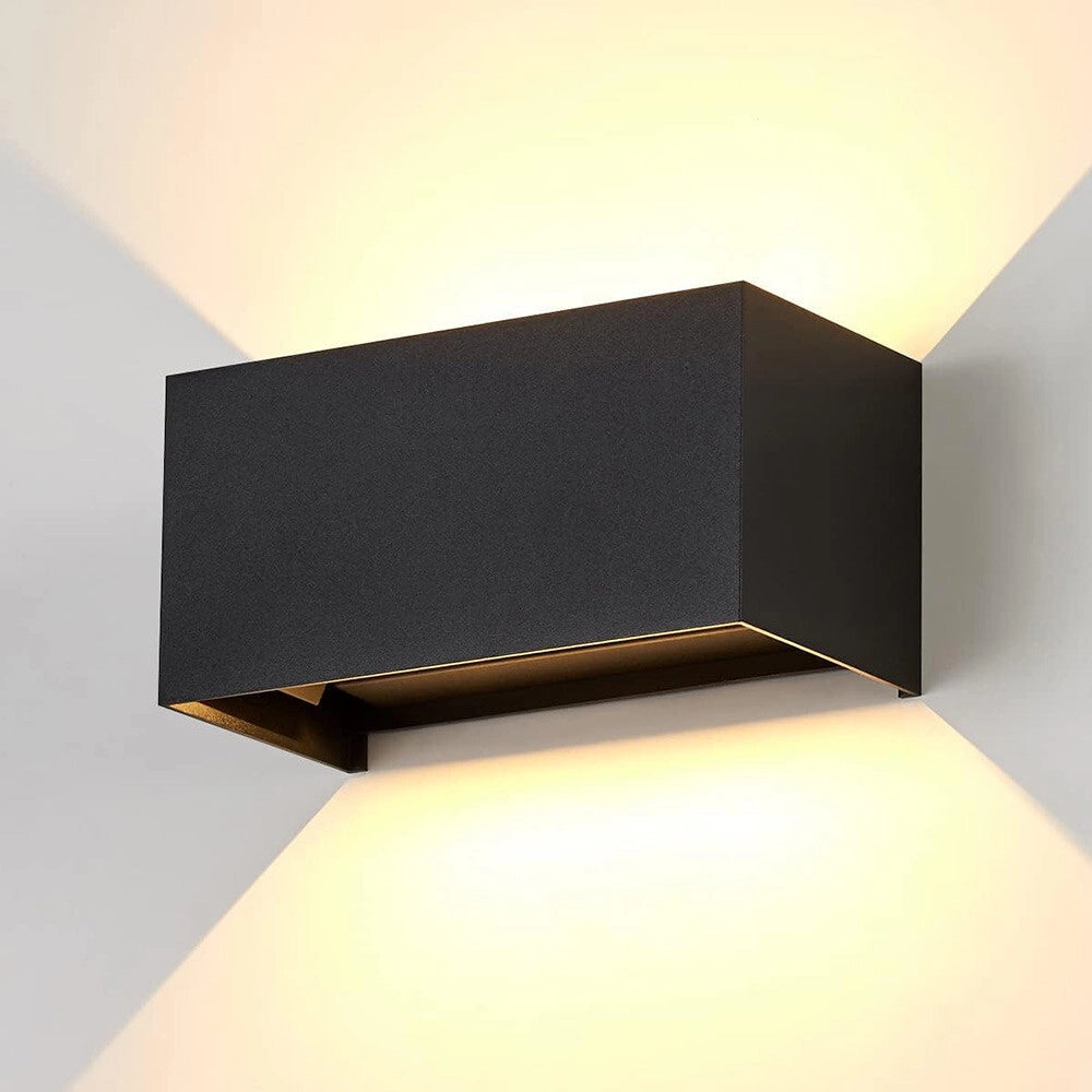 Trade Shop - Applique Lampada Led 24w Da Esterno A Parete Doppio Fascio Luminoso Regolabile Ip65 Es30 -