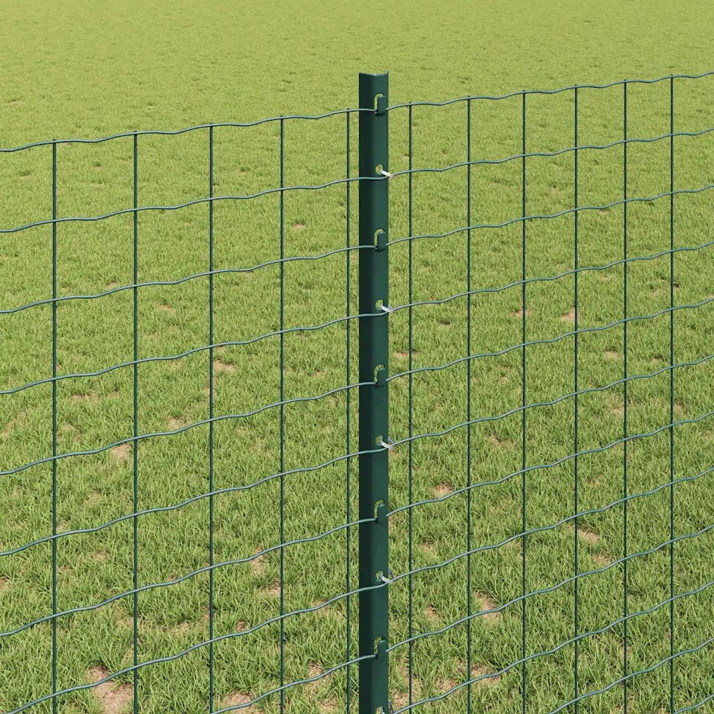 Palo della recinzione 22 pcs Verde 180 cm Acciaio 3335922