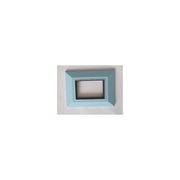 Trade Shop - Placca Placchetta Placchette Compatibili Per Serie Axolute Bticino Colorate Sq - Azzurro -3 Fori     -