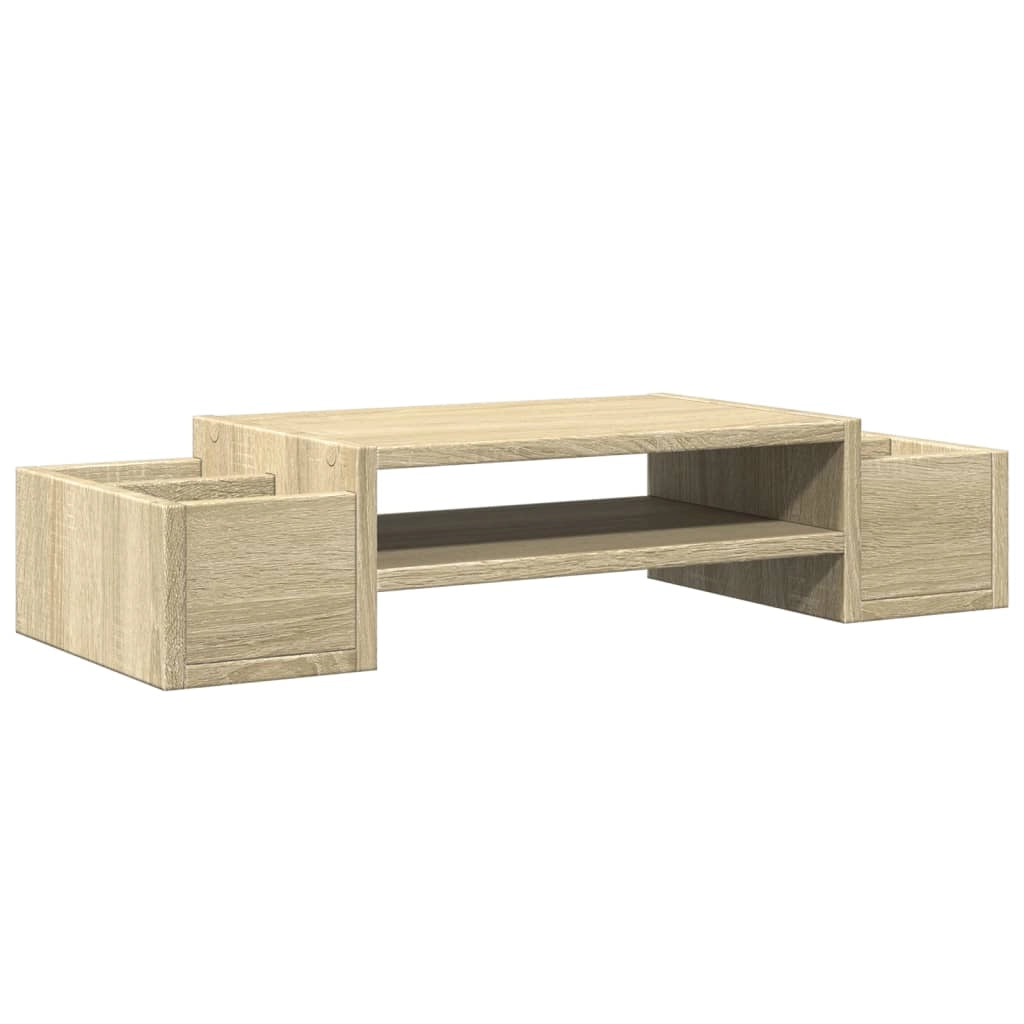Supporto per monitor mobile da scrivania e mobile contenitore legno ingegnerizzato Sonoma marrone 02_0044960