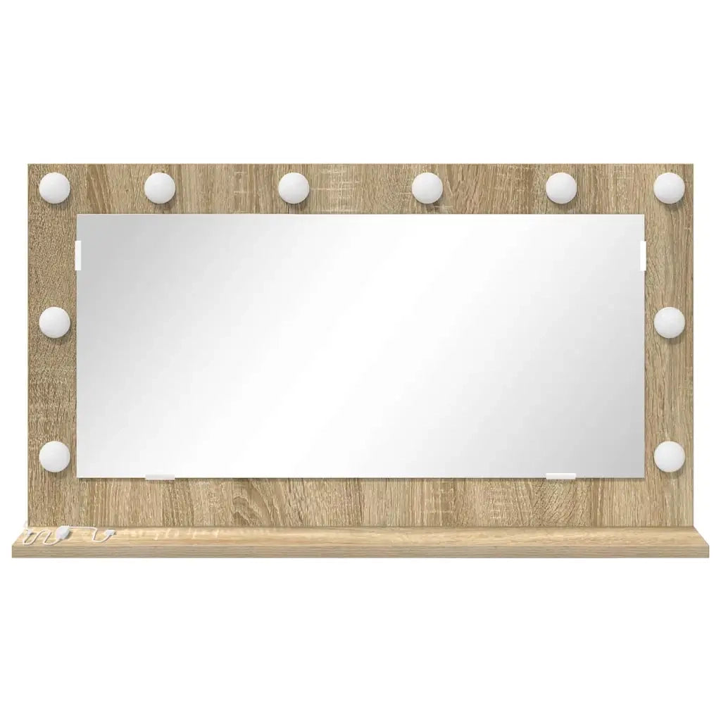 Specchio da Vanit¨¤ Rettangolare Rovere Sonoma 80 x 45 x 18 cm