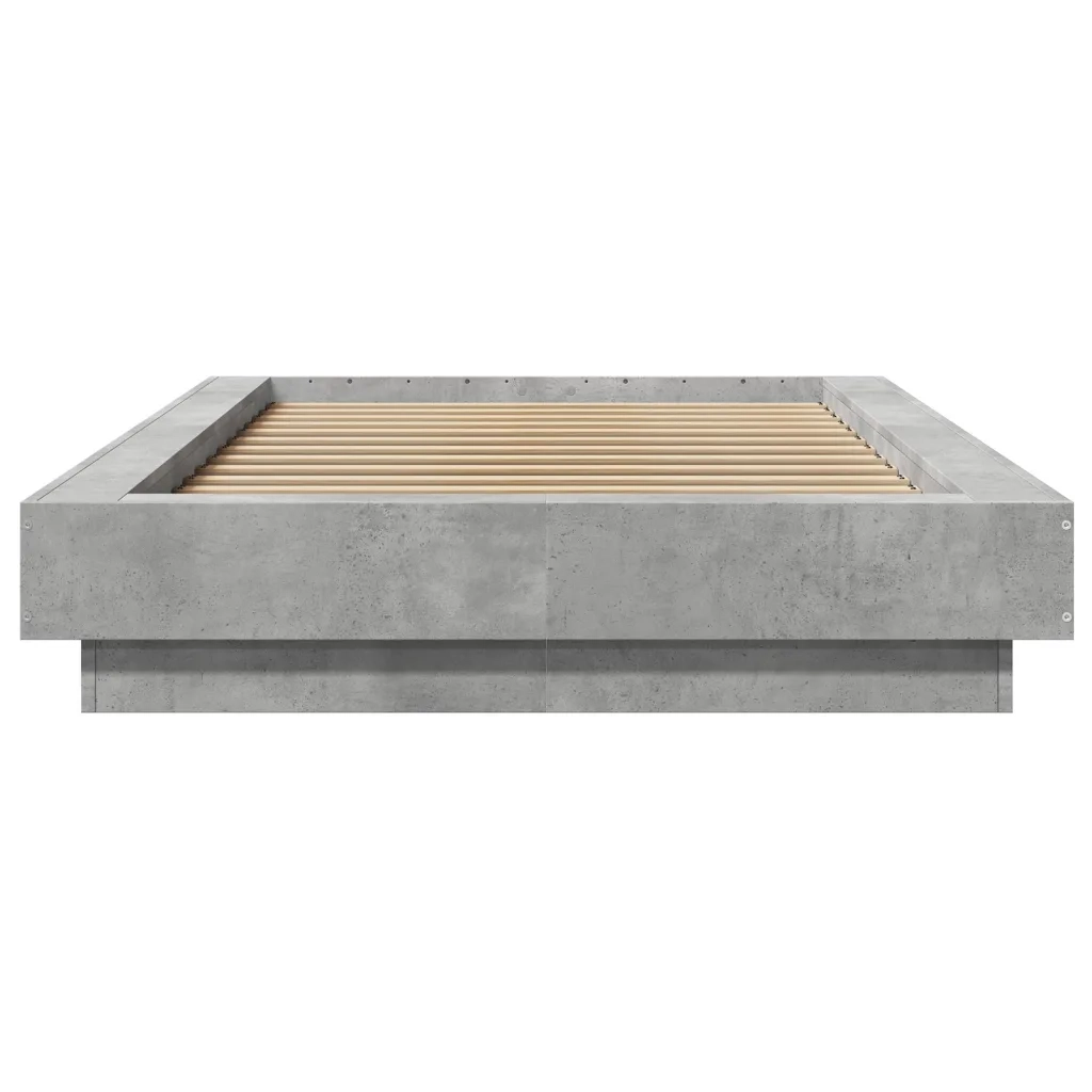Giroletto Luci LED Grigio Cemento 90x190cm in Legno Multistrato 3281150