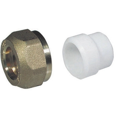 DADO E MONOCONO IN TEFLON- 1/2 x 14- TIEMM- pezzi 50