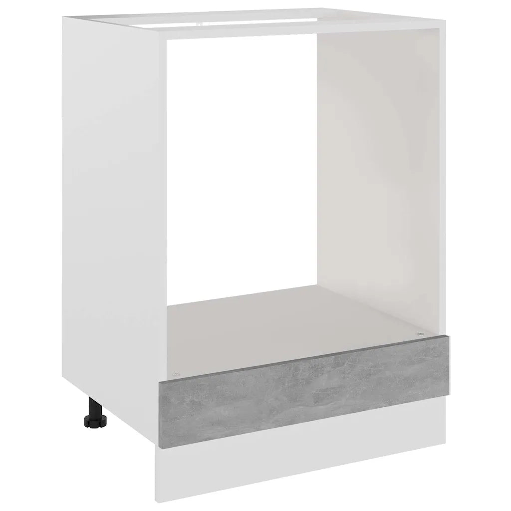 Mobile per Forno “Riga” Grigio Cemento 60x46x81,5 cm