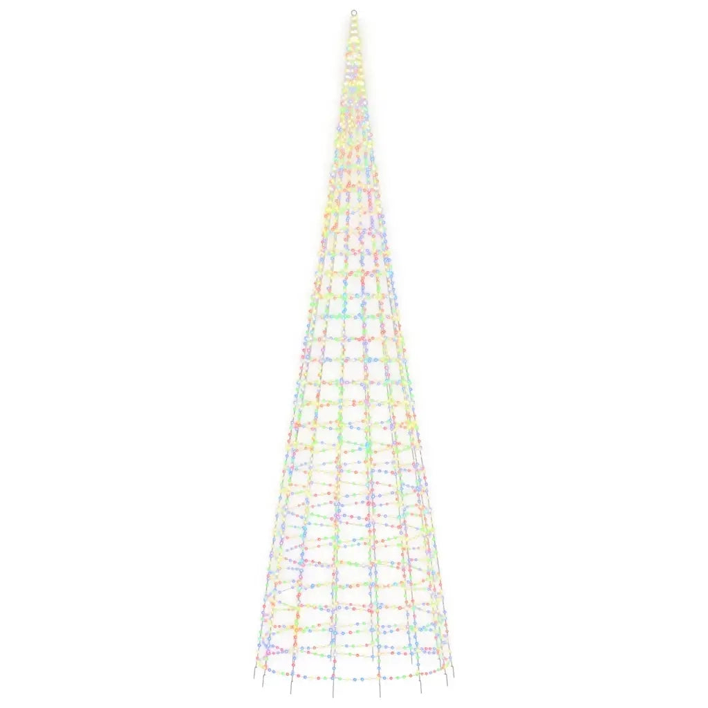 Albero di Natale a LED 3000 LED Colorati 800 cm 358122