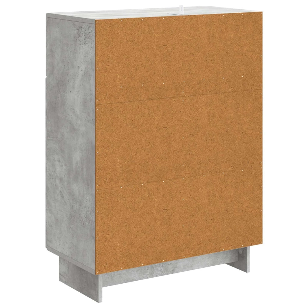 Credenza Grigio Cemento 66 x 34,5 x 90 cm Legno ingegnerizzato
