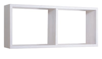 Mensola Rettangolare 2 Scomparti da Parete 70x30x15,5 cm in Fibra di Legno Morgana Rovere Imperiale