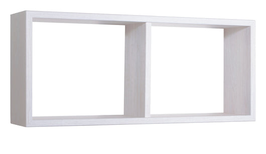 Mensola Rettangolare 2 Scomparti da Parete 70x30x15,5 cm in Fibra di Legno Morgana Rovere Imperiale