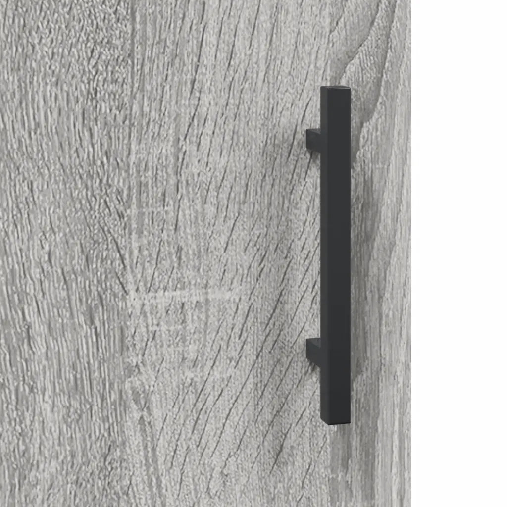 Credenza Grigio Sonoma 69,5x34x180 cm in Legno Multistrato 3195705