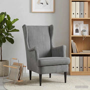 Poltrona Grigio Scuro Velluto 42029938