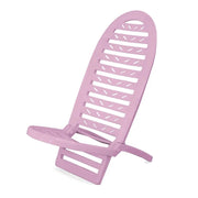 Trade Shop - Set 2pz Spiaggina Pieghevole Rosa Cipria In Plastica 40x40x86cm Mare Piscina 023509 -