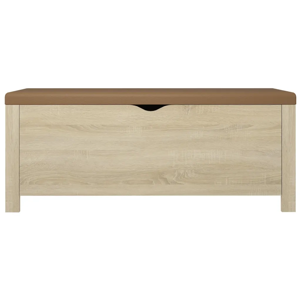 Contenitore con Cuscino Rovere Sonoma 105x40x45cm Multistrato