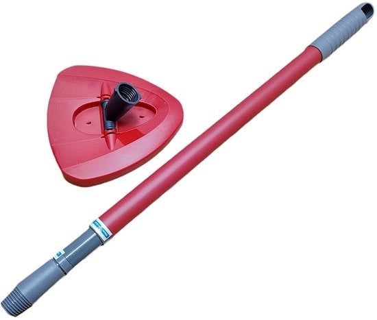 Accessori per mop, adatti a Vileda/Ocedar, inclusi: cappe di sostituzione per mop, mop a tre angoli, coperchio a disco, piede pedale per stanghe accessori, 1 manubrio per mop, 1 disco a tre angoli, 1 coperchio a disco, 1 piede pedale, lunghezza 1 metro.
