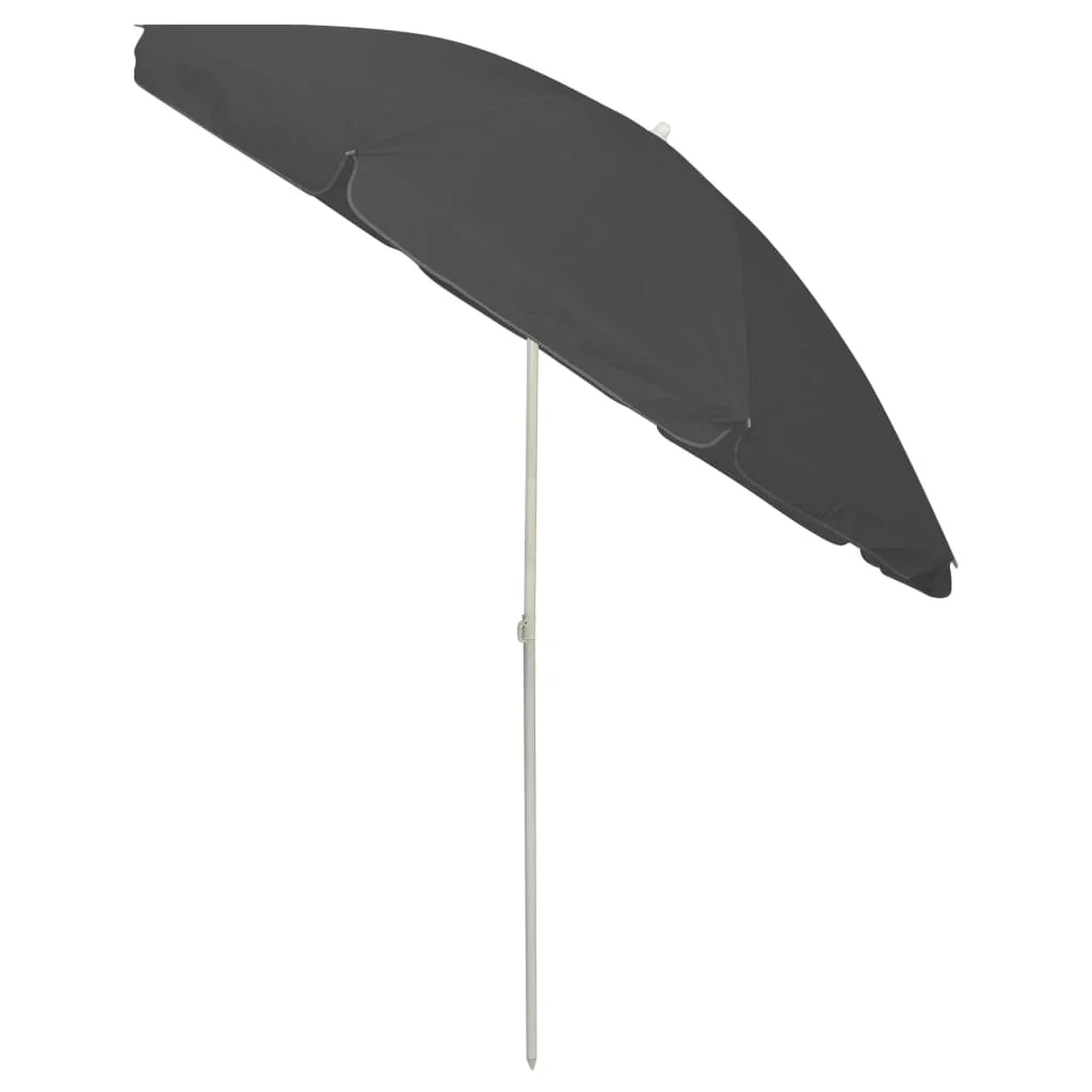 Ombrellone da spiaggia 240 cm antracite 02_0008375