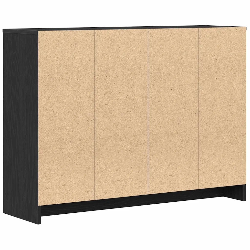 Credenza-Buffet-Armadio da cucina Nero 102 x 33 x 75 cm Legno multistrato