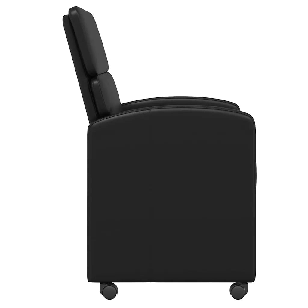 Sedie da Pranzo con Ruote con ruote 2 pcs Nero 58 x 65 x 98 cm 42017890