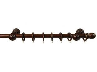 BASTONE IN LEGNO CON ACCESSORI Ø MM.23 NOCE  cm.200