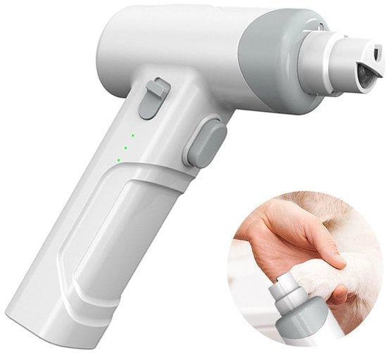 Nagelslijper elettrico per animali domestici, ABS USB, tondeuse regolabile, silenzioso, tagliaunghie elettrico ricaricabile LED per cani